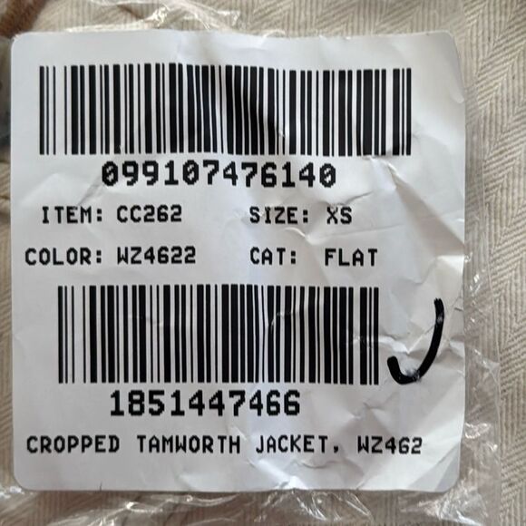 J Crew Lightweight canvas chore jacket in ecru herringbone Womens XS Stone Beige - Picture 6 of 10